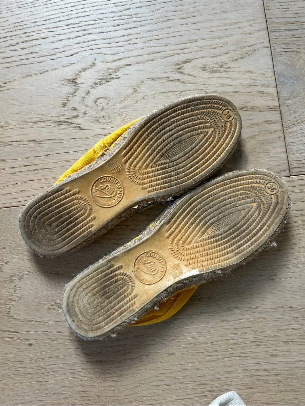 Yellow Canvas Espadrille Slip-Ons - Women's Casual Espadrilles